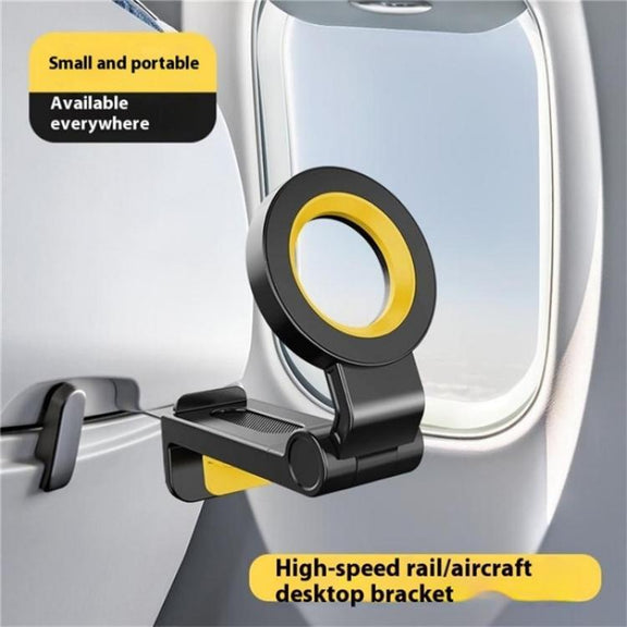 CH21 Portable Folding Travel Phone Holder Airplane Train Desktop Magnetic Phone Holder