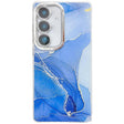 For Samsung Galaxy S25+ 5G Electroplated Marble Texture Phone Case(Dark Blue M16) - Galaxy S25+ 5G Cases by PMC Jewellery | Online Shopping South Africa | PMC Jewellery | Buy Now Pay Later Mobicred