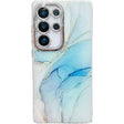 For Samsung Galaxy S25 Ultra 5G Electroplated Marble Texture Phone Case(Light Blue M5) - Galaxy S25 Ultra 5G Cases by PMC Jewellery | Online Shopping South Africa | PMC Jewellery | Buy Now Pay Later Mobicred