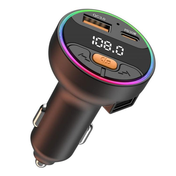 C9S QC3.0 PD 30W Charger FM Transmitter Multifunctional Bluetooth Car MP3 Player