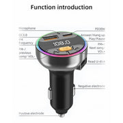 C9S QC3.0 PD 30W Charger FM Transmitter Multifunctional Bluetooth Car MP3 Player
