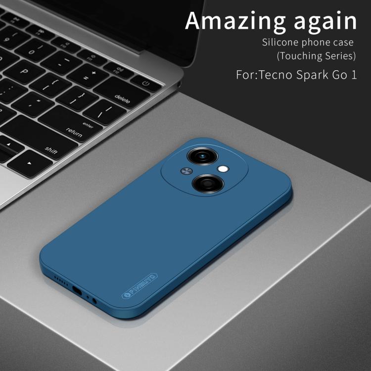 For Tecno Spark Go 2025 / Go 1 PINWUYO Sense Series Liquid Silicone TPU Phone Case(Blue)