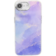 For iPhone 16e Electroplated Marble Texture Phone Case(Blue Purple M10) - iPhone 16e Cases by PMC TechLife | Online Shopping South Africa | PMC TechLife | Buy Now Pay Later Mobicred