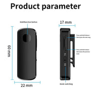 M18 Transmitter Receiver 2-in-1 Speaker Headphone Wireless Car Lapel Clip Bluetooth 5.4 Adapter