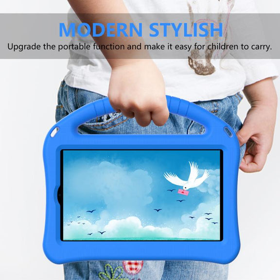 For onn. 7 Tablet Gen 4 2024 EVA Shockproof Tablet Case with Holder(Blue)