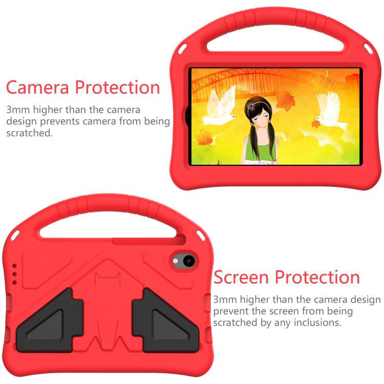 For onn. 7 Tablet Gen 4 2024 EVA Shockproof Tablet Case with Holder(Red)