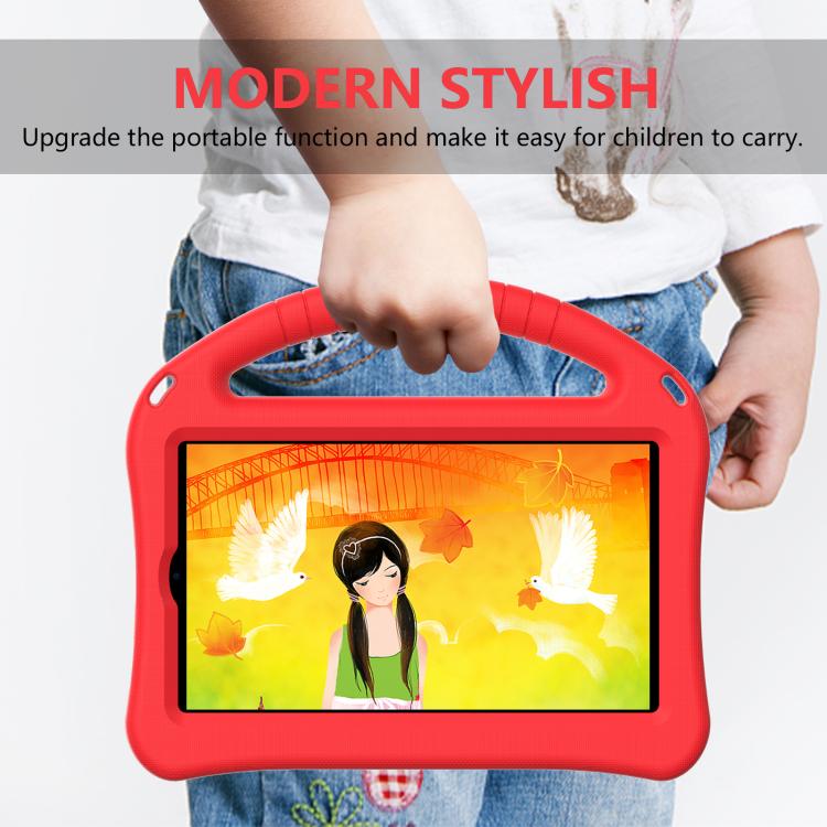 For onn. 7 Tablet Gen 4 2024 EVA Shockproof Tablet Case with Holder(Red)