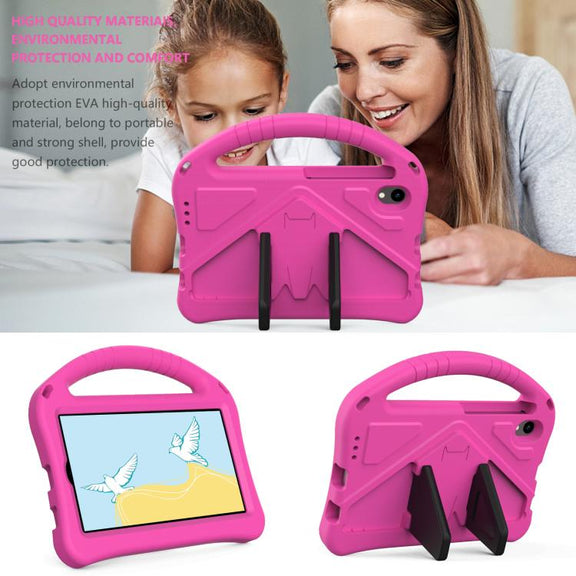 For onn. 7 Tablet Gen 4 2024 EVA Shockproof Tablet Case with Holder(RoseRed)