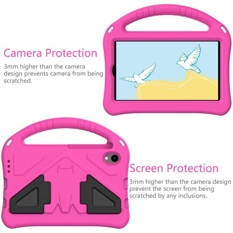 For onn. 7 Tablet Gen 4 2024 EVA Shockproof Tablet Case with Holder(RoseRed)