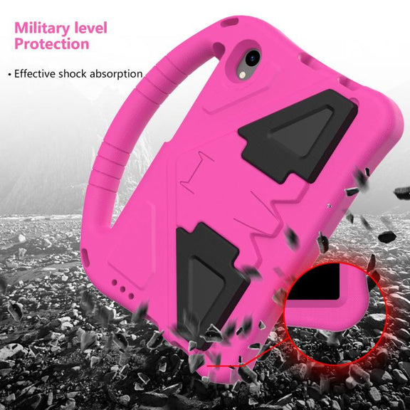 For onn. 7 Tablet Gen 4 2024 EVA Shockproof Tablet Case with Holder(RoseRed)