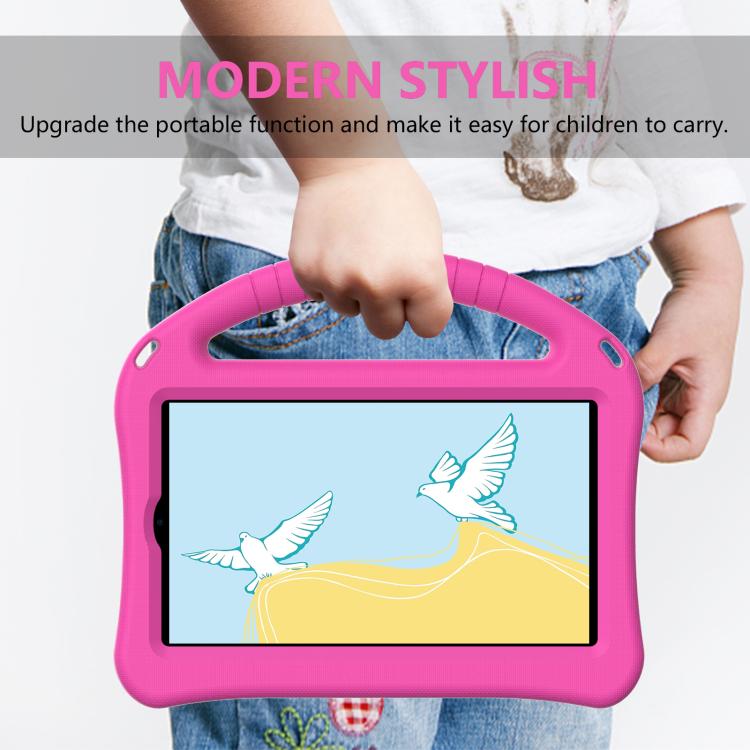 For onn. 7 Tablet Gen 4 2024 EVA Shockproof Tablet Case with Holder(RoseRed)