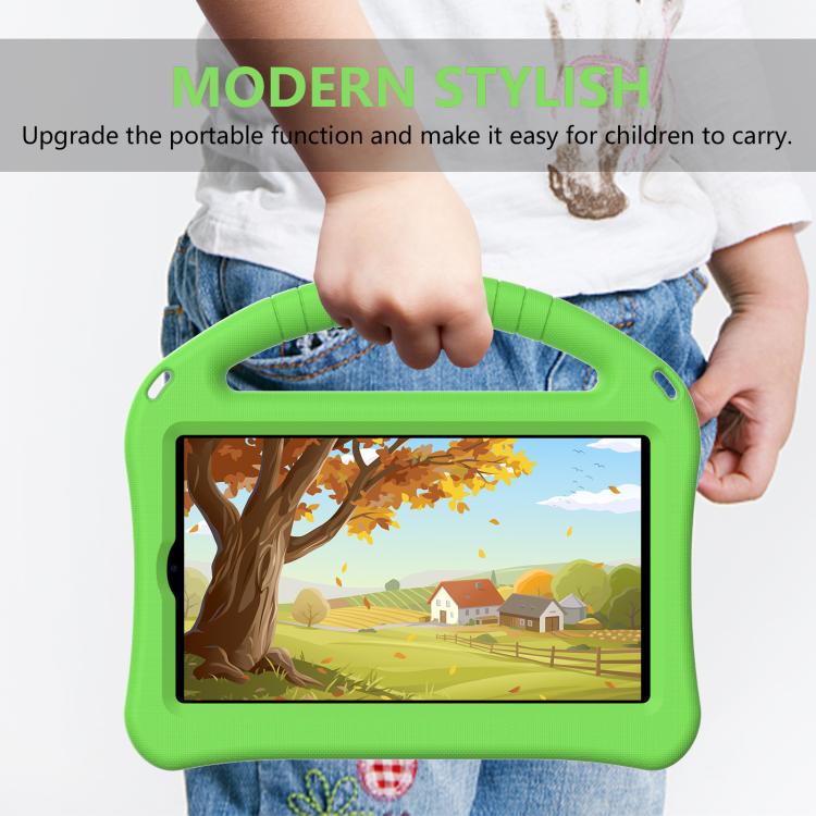 For onn. 7 Tablet Gen 4 2024 EVA Shockproof Tablet Case with Holder(Green)