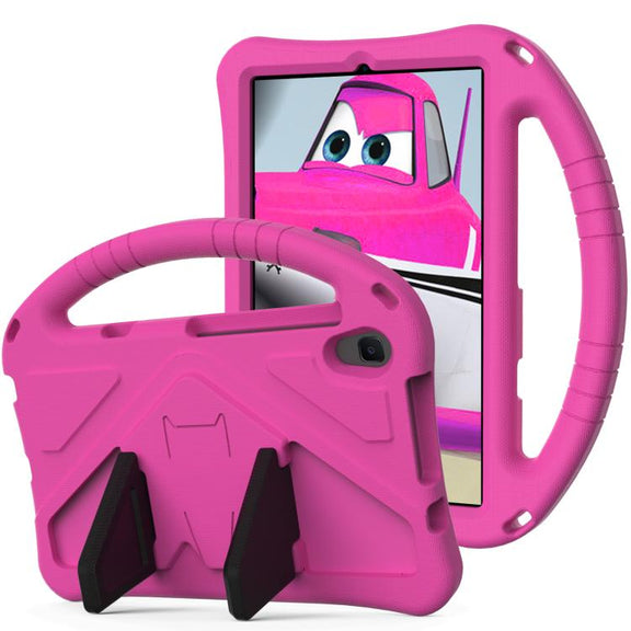 For onn. 8 Tablet Gen 4 2024 EVA Shockproof Tablet Case with Holder(RoseRed)