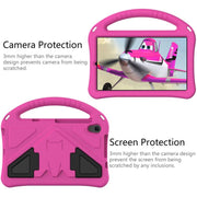 For onn. 8 Tablet Gen 4 2024 EVA Shockproof Tablet Case with Holder(RoseRed)