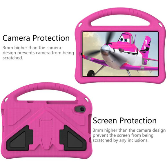 For onn. 8 Tablet Gen 4 2024 EVA Shockproof Tablet Case with Holder(RoseRed)