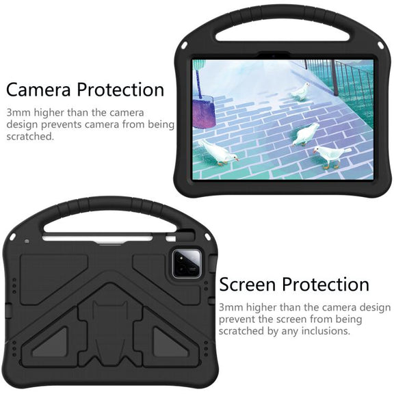 For onn. Tablet Pro 11 2024 EVA Shockproof Tablet Case with Holder(Black)