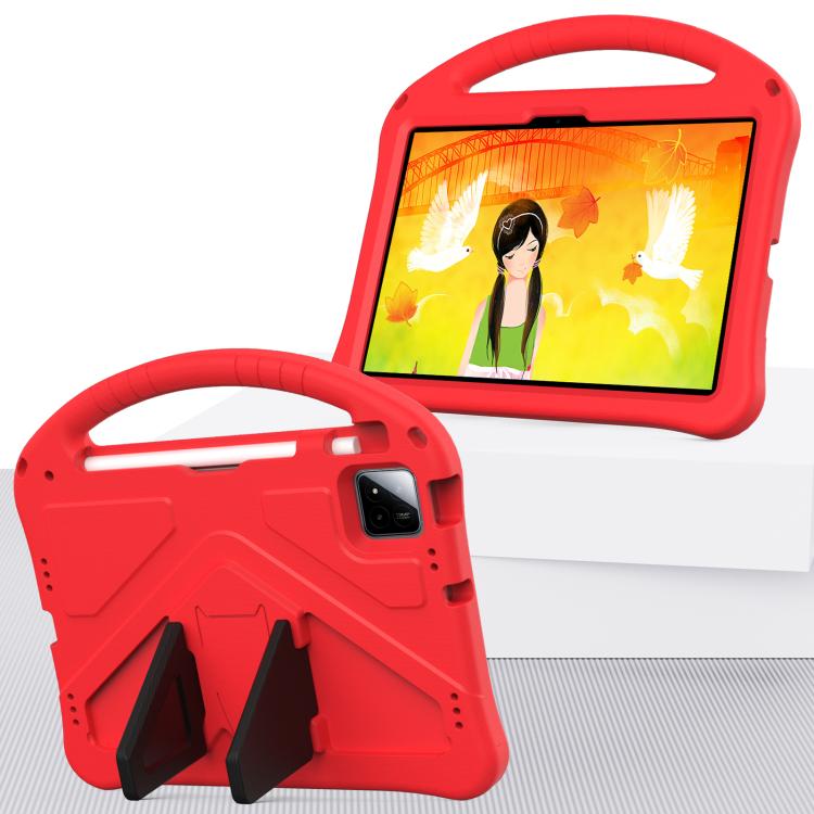 For onn. Tablet Pro 11 2024 EVA Shockproof Tablet Case with Holder(Red)