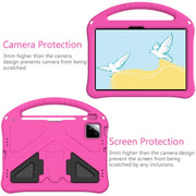 For onn. Tablet Pro 11 2024 EVA Shockproof Tablet Case with Holder(RoseRed)