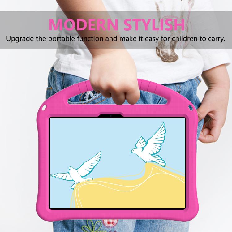 For onn. Tablet Pro 11 2024 EVA Shockproof Tablet Case with Holder(RoseRed)