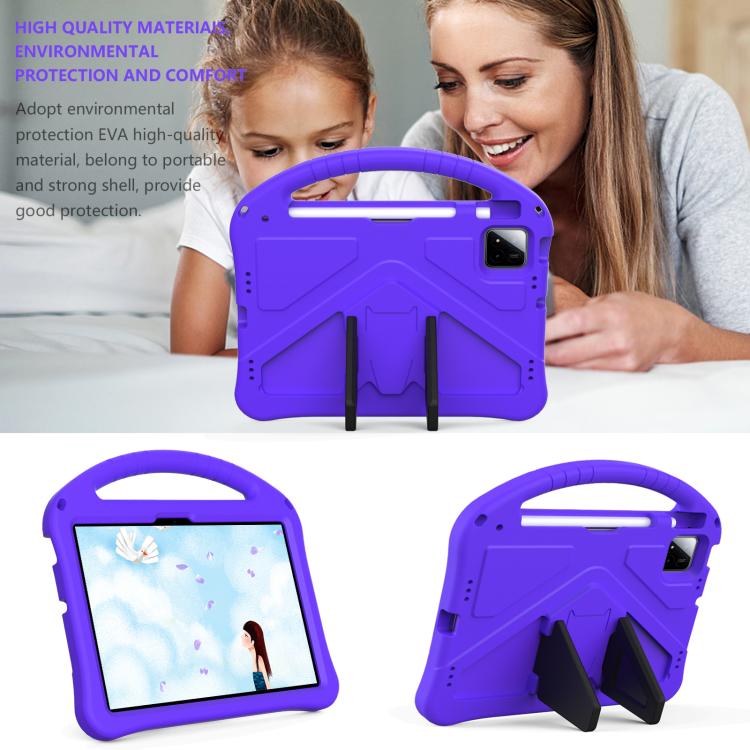 For onn. Tablet Pro 11 2024 EVA Shockproof Tablet Case with Holder(Purple)