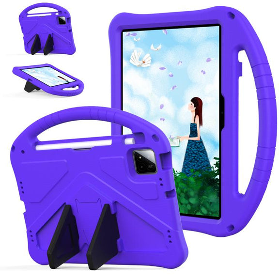For onn. Tablet Pro 11 2024 EVA Shockproof Tablet Case with Holder(Purple)