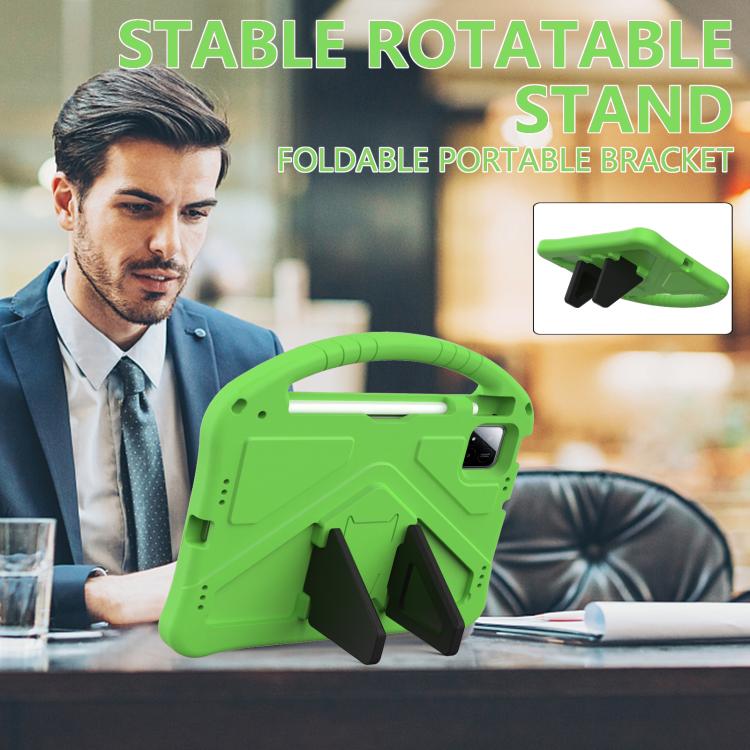 For onn. Tablet Pro 11 2024 EVA Shockproof Tablet Case with Holder(Green)
