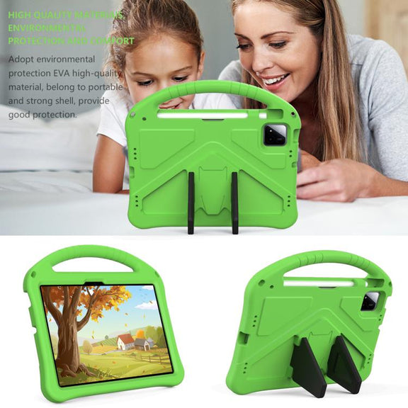 For onn. Tablet Pro 11 2024 EVA Shockproof Tablet Case with Holder(Green)