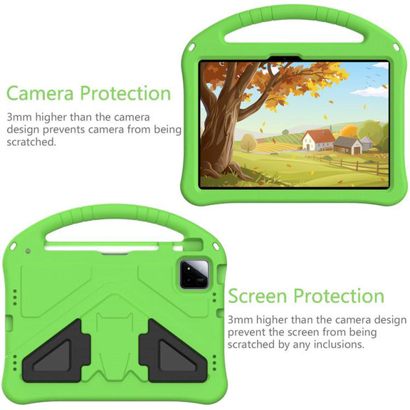 For onn. Tablet Pro 11 2024 EVA Shockproof Tablet Case with Holder(Green)