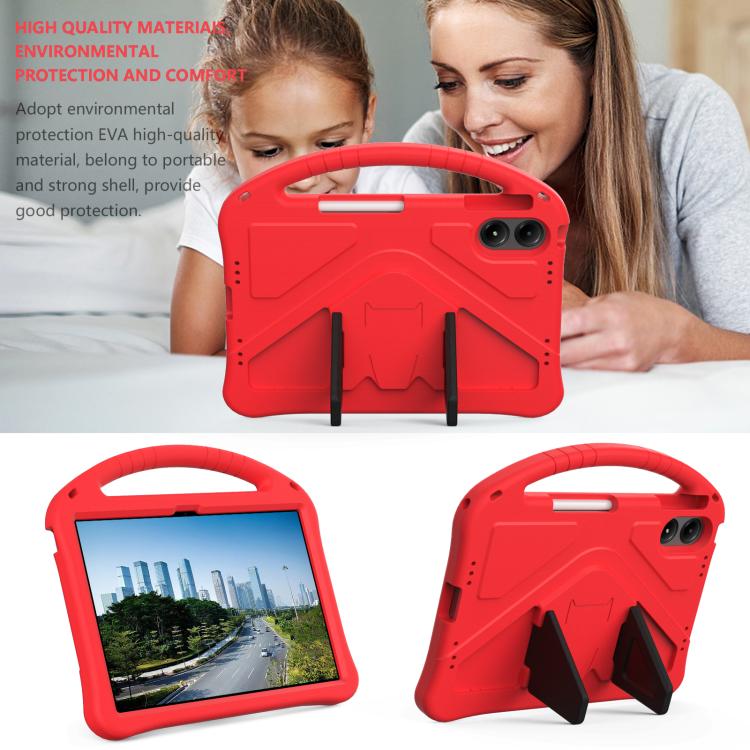 For onn. 12.1 Tablet Pro 2024 EVA Shockproof Tablet Case with Holder(Red)