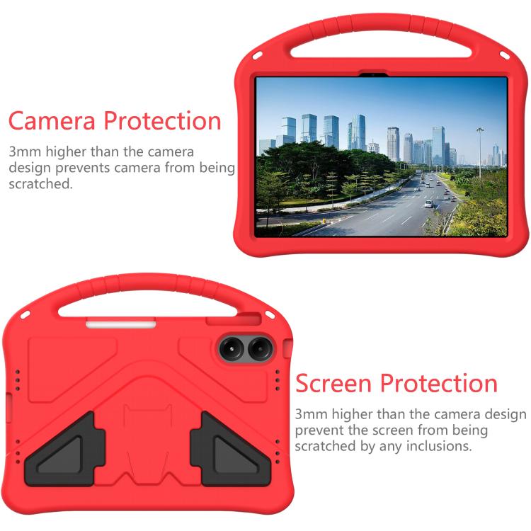 For onn. 12.1 Tablet Pro 2024 EVA Shockproof Tablet Case with Holder(Red)