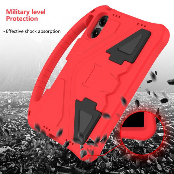 For onn. 12.1 Tablet Pro 2024 EVA Shockproof Tablet Case with Holder(Red)