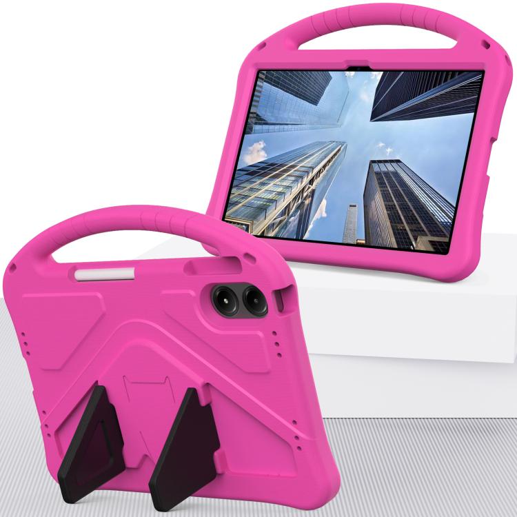 For onn. 12.1 Tablet Pro 2024 EVA Shockproof Tablet Case with Holder(RoseRed)