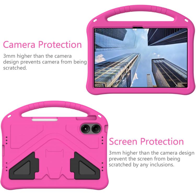 For onn. 12.1 Tablet Pro 2024 EVA Shockproof Tablet Case with Holder(RoseRed)