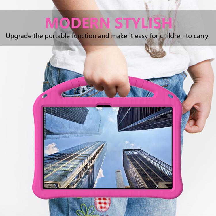 For onn. 12.1 Tablet Pro 2024 EVA Shockproof Tablet Case with Holder(RoseRed)