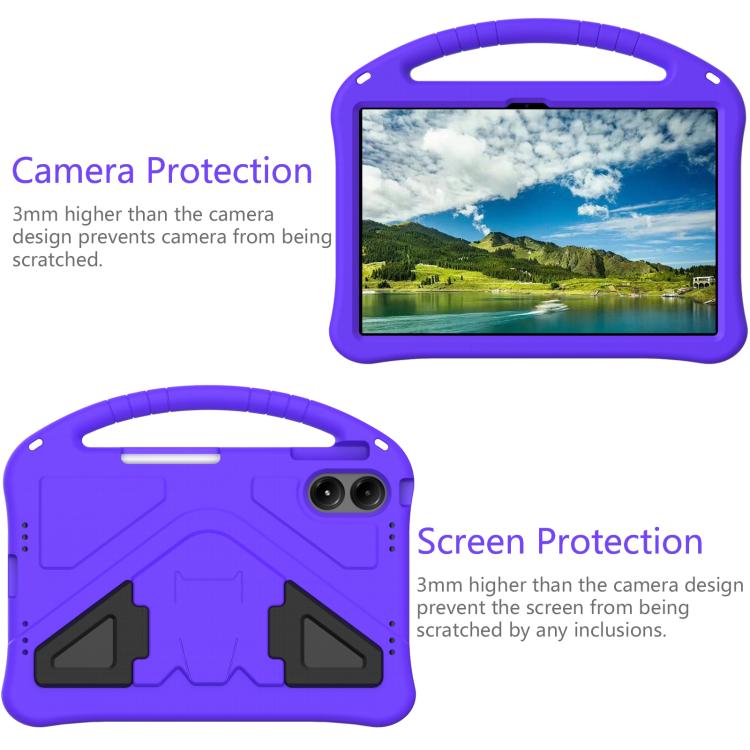 For onn. 12.1 Tablet Pro 2024 EVA Shockproof Tablet Case with Holder(Purple)