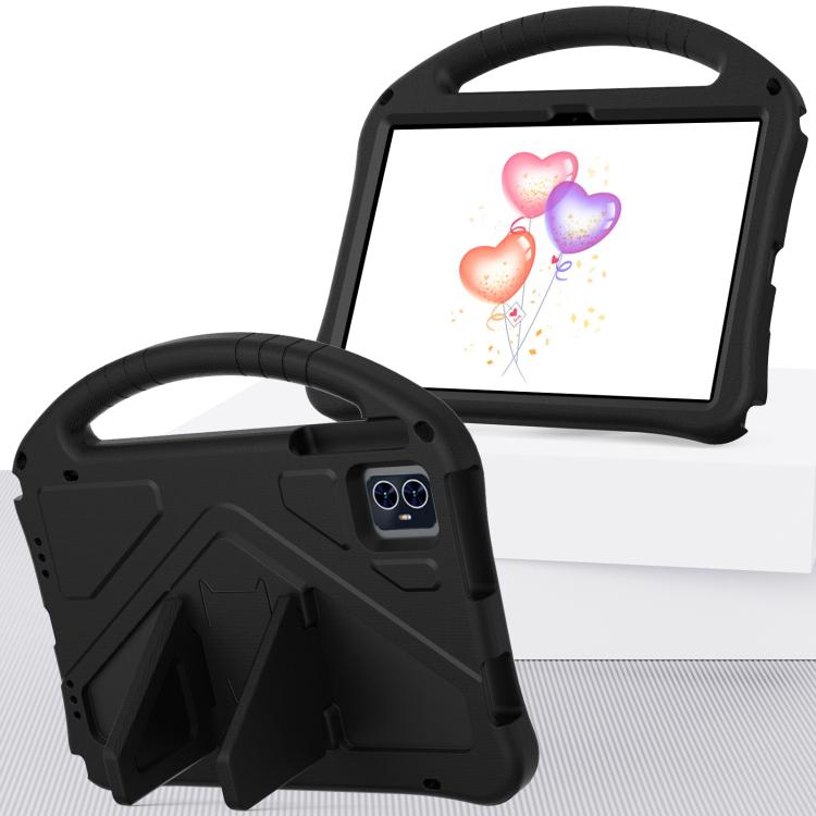 For onn. 10.1 Tablet Gen 4 2024 EVA Shockproof Tablet Case with Holder(Black)