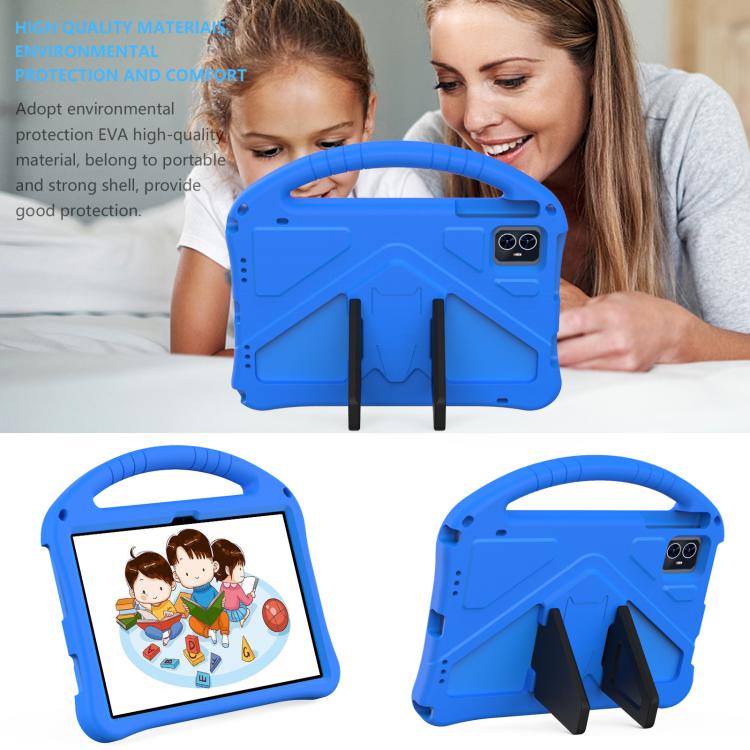 For onn. 10.1 Tablet Gen 4 2024 EVA Shockproof Tablet Case with Holder(Blue)