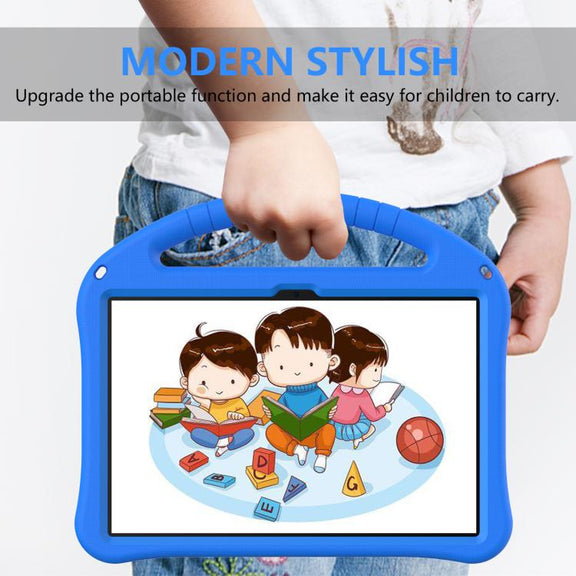For onn. 10.1 Tablet Gen 4 2024 EVA Shockproof Tablet Case with Holder(Blue)