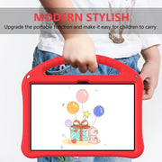 For onn. 10.1 Tablet Gen 4 2024 EVA Shockproof Tablet Case with Holder(Red)