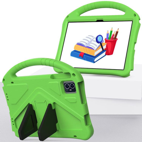 For onn. 10.1 Tablet Gen 4 2024 EVA Shockproof Tablet Case with Holder(Green)