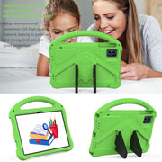 For onn. 10.1 Tablet Gen 4 2024 EVA Shockproof Tablet Case with Holder(Green)