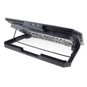 N22 Dual USB Ports Adjustable Laptop Stand Portable Cooling Pad with Phone Holder