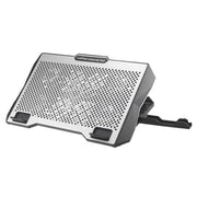 S605 RGB Light 5 Silent Fans Adjustable Height Stand Gaming Laptop Cooling Pad
