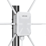WAVLINK WN588HX3 AX3000 Outdoor WiFi Extender with 6 Antennas Dual Band WiFi Repeater, Plug:AU Plug