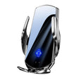 Q15 Car Vehicle Navigation Phone Holder Car Air Vent Mount Magnetic Wireless Charging Stand(Silver) - Wireless Charging Pads by PMc TechLife | Online Shopping South Africa | PMc TechLife | Buy Now Pay Later Mobicred