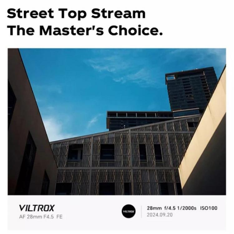 VILTROX 28mm F4.5 Auto Focus Lens For Sony FE Camera Full Frame Prime Pancake Lens