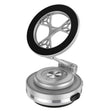 C6 Adjustable Folding Rotating Car Stand Vacuum Suction Cup Magnetic Phone Holder(Silver) - Wireless Charger Holders by PMc TechLife | Online Shopping South Africa | PMc TechLife | Buy Now Pay Later Mobicred