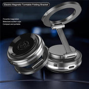 C7 Multifunctional Magnetic Phone Holder Rotatable Folding Auto Vacuum Suction Cup Phone Holder(Silver)