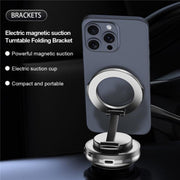 C7 Multifunctional Magnetic Phone Holder Rotatable Folding Auto Vacuum Suction Cup Phone Holder(Silver)