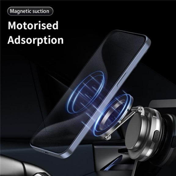 C7 Multifunctional Magnetic Phone Holder Rotatable Folding Auto Vacuum Suction Cup Phone Holder(Silver)